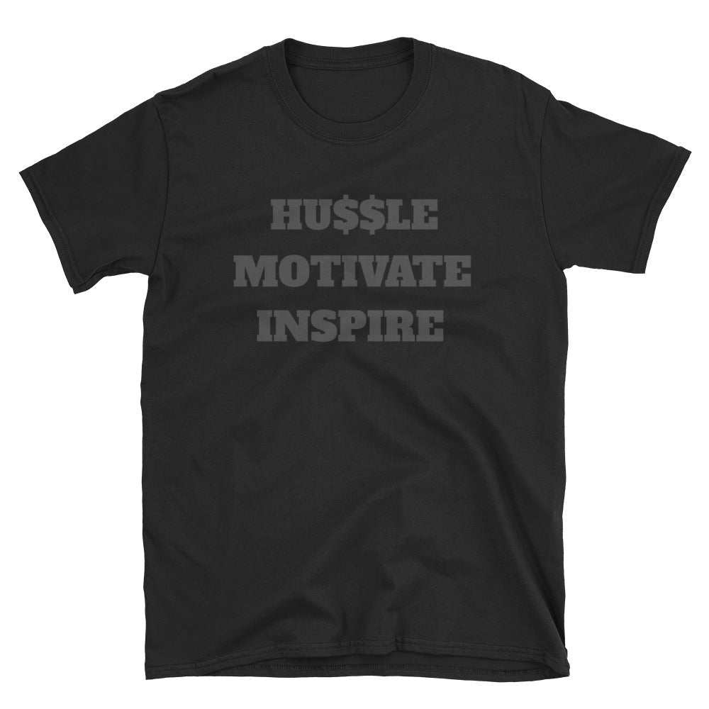 HU$$LE MOTIVATE INSPIRE - CHARCOAL - T-SHIRT