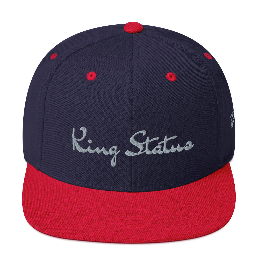 King Status Snapback Hat - Red