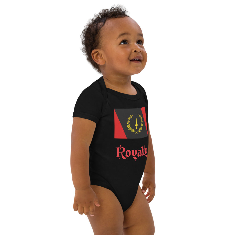 Black American Heritage Flag Organic cotton baby bodysuit
