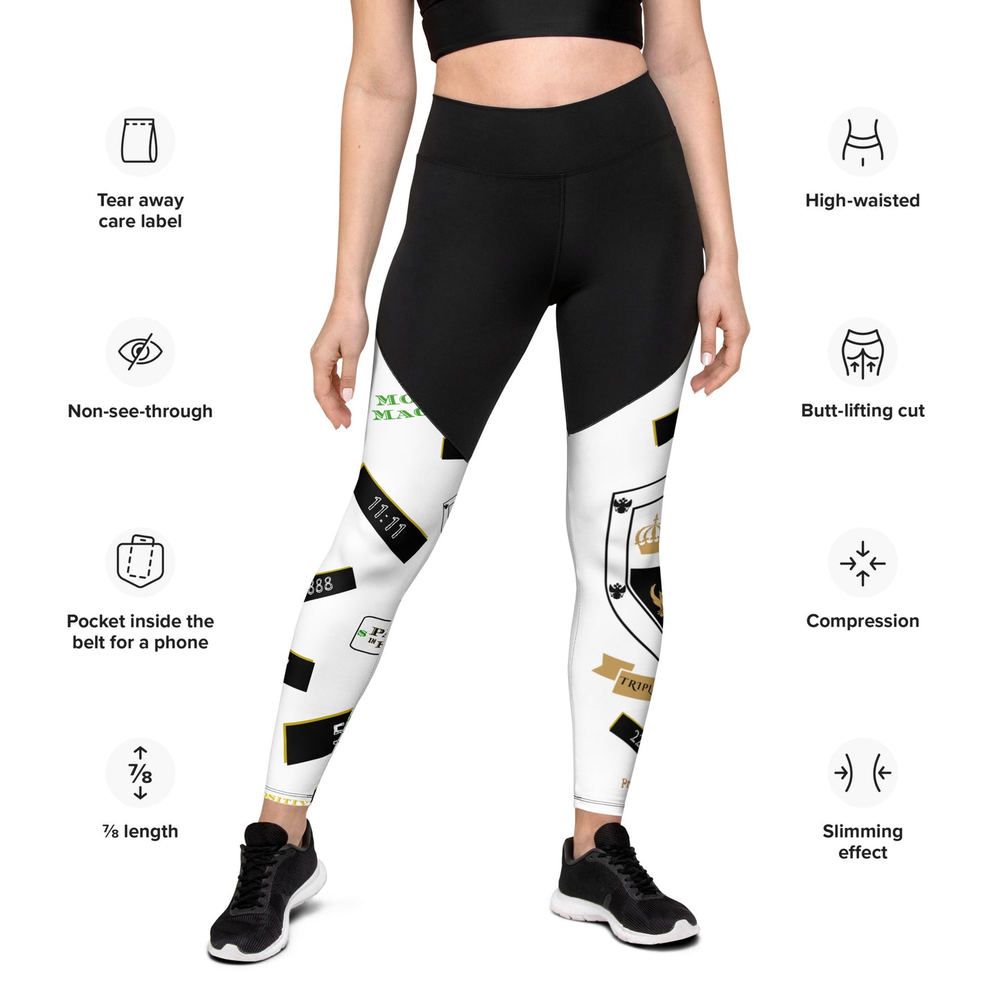 T8T Prosperity Shield Sports Leggings