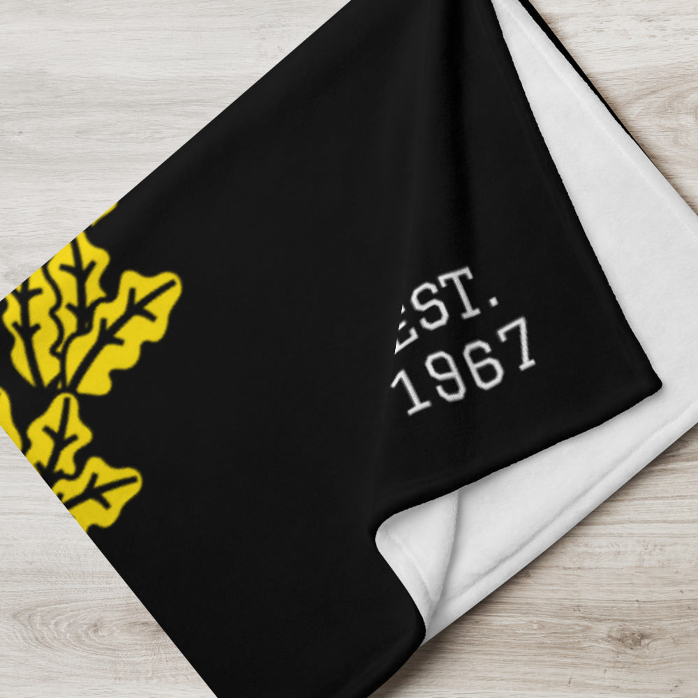 Black American Heritage Flag Throw Blanket